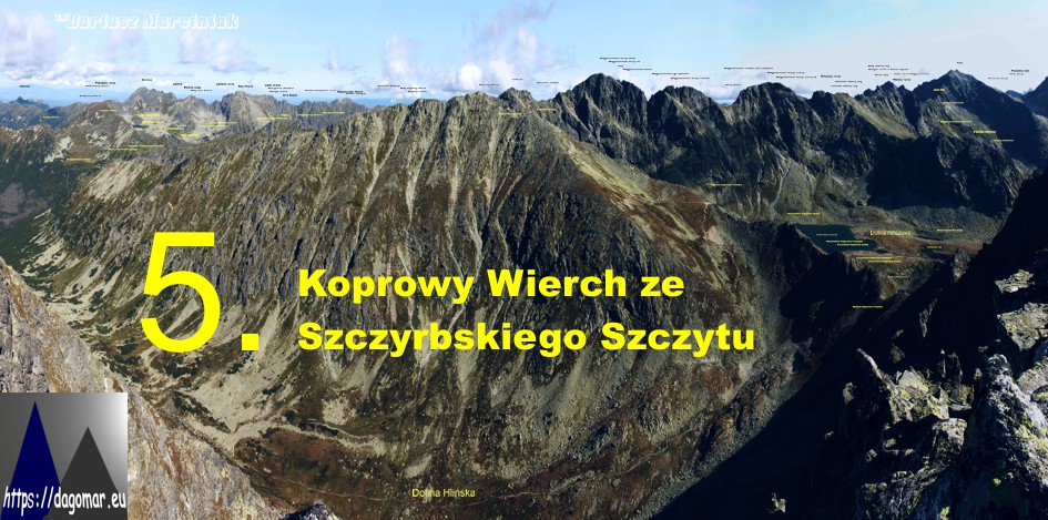 Koprowy Wierch ze Szczyrbskiego Szczytu